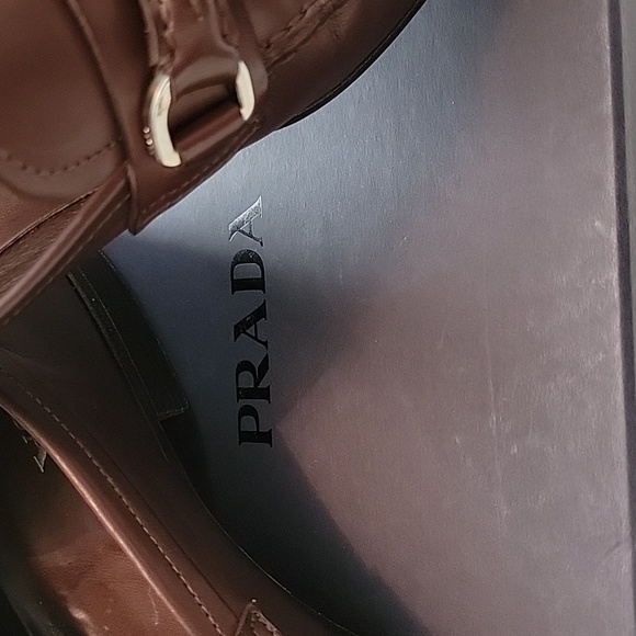 Men's PRADA Brown Almond Toe Rope Accent - Picture 9 of 11
